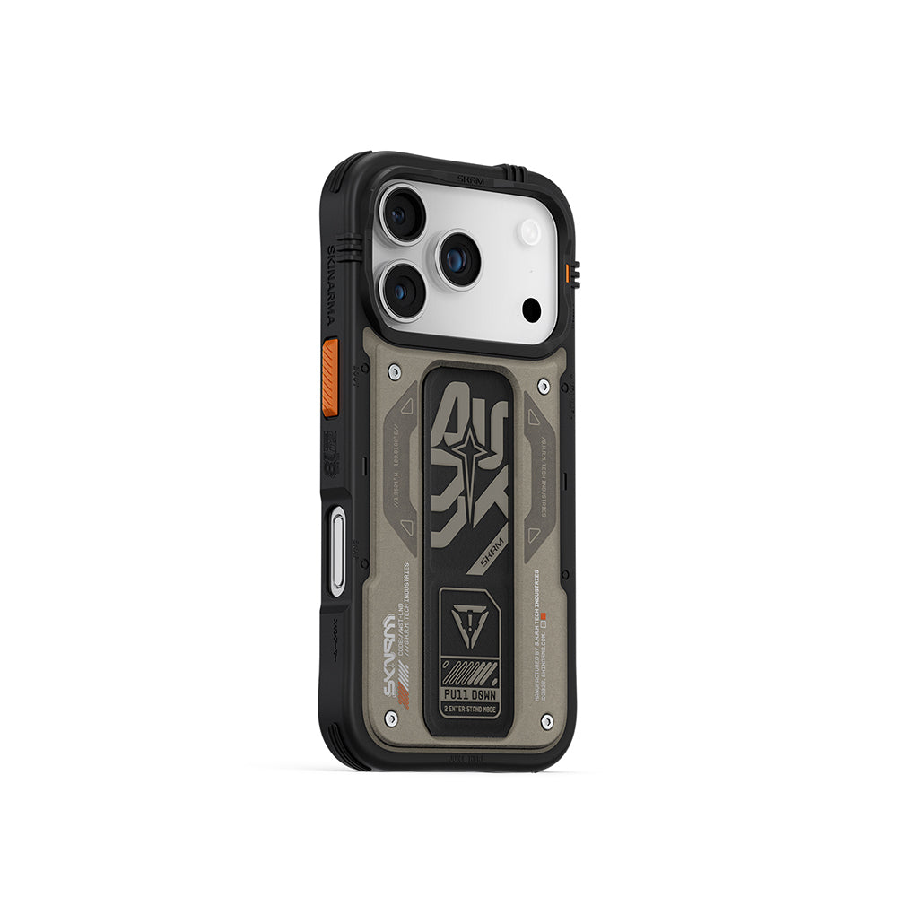 Skinarma Aegis iPhone 17 Pro Desenli Airbag Tasarımlı Standlı Kılıf Skinarma Aegis iPhone 17 Pro Desenli Airbag Tasarımlı Standlı Kılıf